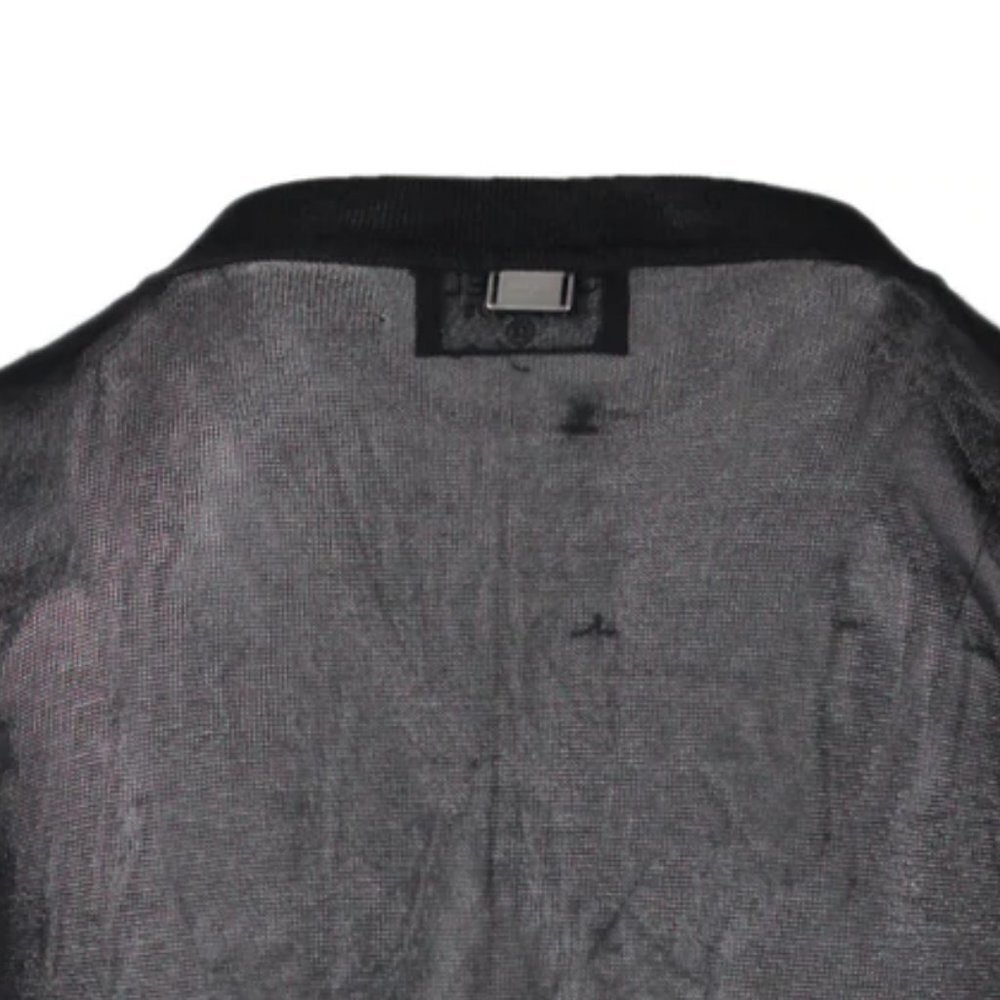 Vintage Chanel Boutique Cashmere and Mesh Sweater Top Small - Picture 5 of 10